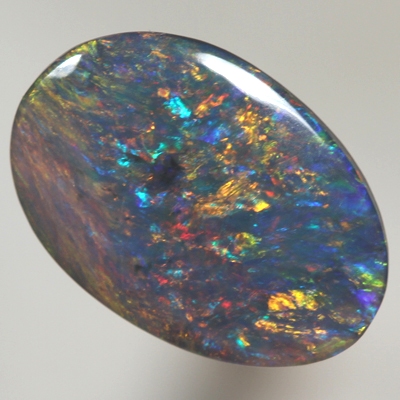 SOLID SEMI BLACK OPAL  Bright sparkling Floral Harlequin pattern